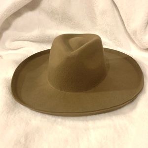 Tan Boho Wool Hat